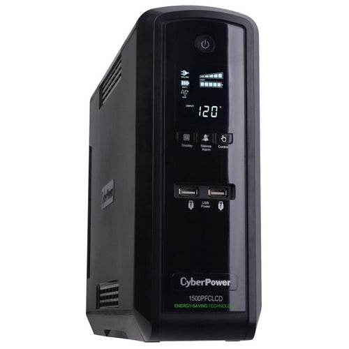 CyberPower CP1500PFCLCDTAA 1,5 kVA unterbrechungsfreie Stromversorgung USV – Stromversorgung für Zuhause und Büro