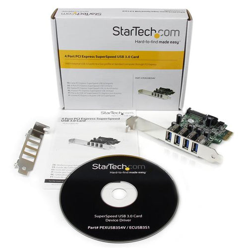 StarTech.com PEXUSB3S4V interface cards/adapter