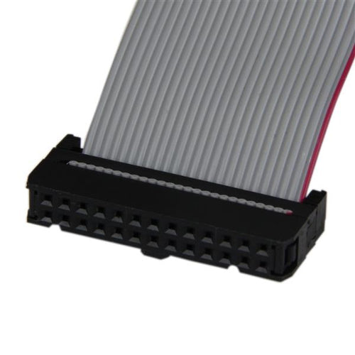 Low Profile 16in Parallel Port Header Cable DB25 (F) to IDC26 Adapter