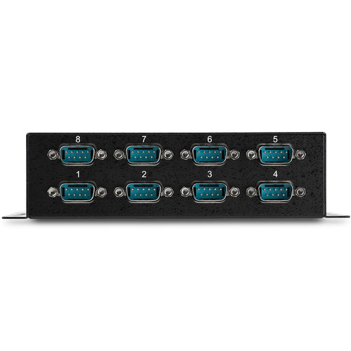 StarTech.com ICUSB2328I USB-auf-RS232-Seriell-Adapter-Hub mit 8 DB9-Ports – USB 2.0, montierbar, Schwarz