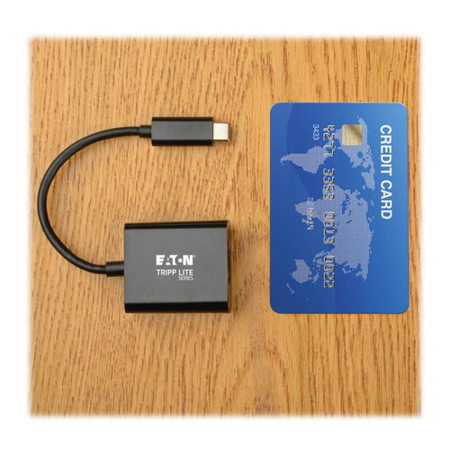 USB-C to HDMI 4K Adapter Tripp Lite Black 0.15m DP 1.2