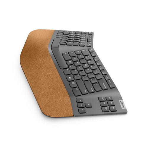 Wireless Split Keyboard Lenovo Go RF Wireless Scissor Key Switch QWERTY Grey