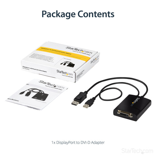 DisplayPort to DVI Dual Link Adapter 2560x1600 60Hz StarTech.com