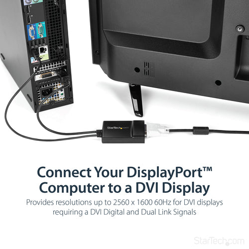 DisplayPort to DVI Dual Link Adapter 2560x1600 60Hz StarTech.com