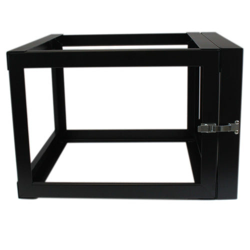 StarTech 6U aufklappbares Open Frame Wandmontage-Rack – Schwarz, 55,9 cm Tiefe – Server-Rack für Zuhause und Unternehmen
