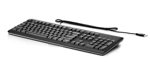 HP USB Standardtastatur – Kabelgebundene Membran-PC-Tastatur, Schwarz