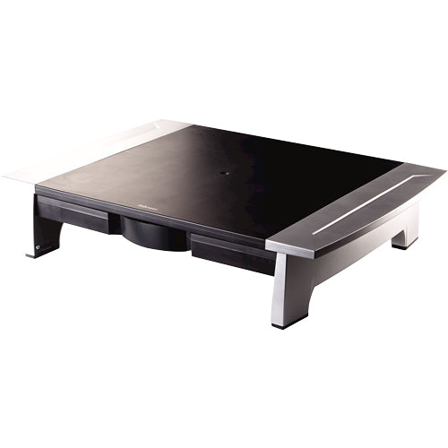 Verstellbarer Computer-Monitorständer mit Ablagefach – Fellowes Office Suites – max. 36 kg, höhenverstellbar, 28 Zoll
