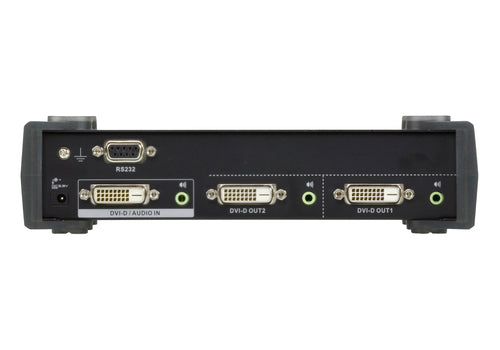 ATEN VS172 DVI-Videosplitter, 3x DVI-D, 2560x1600 Auflösung, Metall, Schwarz