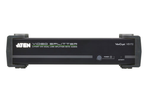 ATEN VS172 DVI-Videosplitter, 3x DVI-D, 2560x1600 Auflösung, Metall, Schwarz