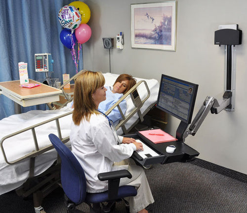 Ergotron StyleView Sit-Stand Combo System with Worksurface