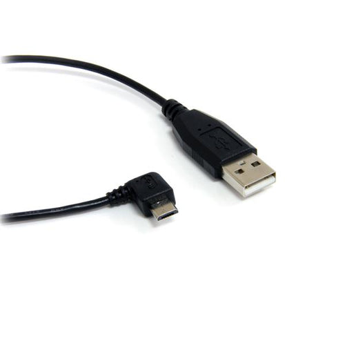 StarTech 1,8m Micro-USB-Kabel – USB 2.0 A auf Micro-B gewinkelt, schwarz