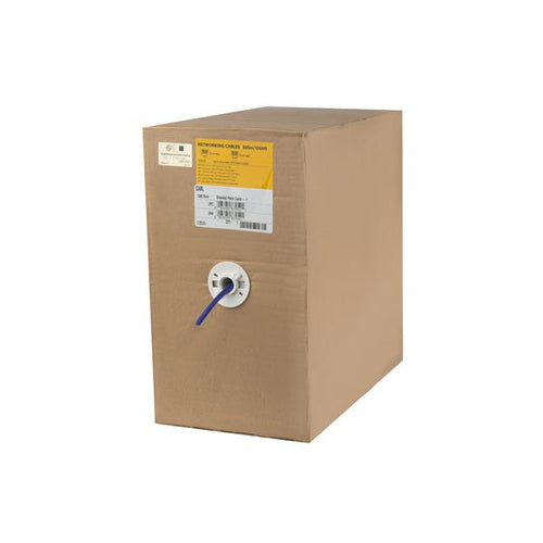 Bulk Cat6 Ethernet Cable 1000ft Stranded U/UTP Blue CM-Rated