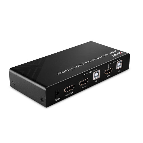 HDMI 4K60 KVM Switch 2 Port USB Audio 4096 x 2160