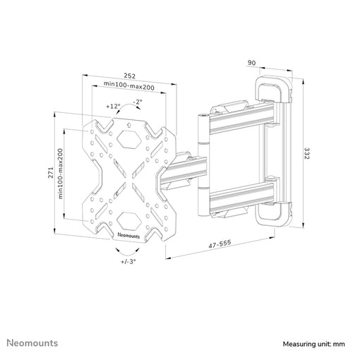 Neomounts WL40S-850BL12 TV mount/stand
