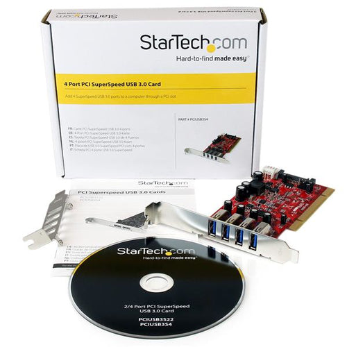 StarTech.com PCIUSB3S4 interface cards/adapter