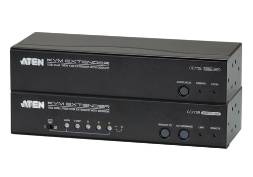 ATEN CE775 AV Extender - 1920 x 1200 Auflösung - 300m Reichweite - Schwarz