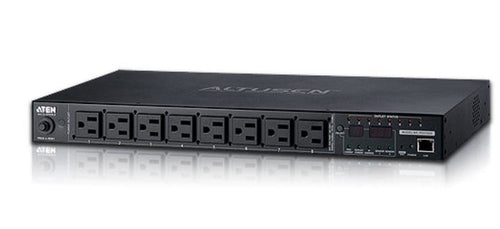 Power Distribution Unit (PDU) 8 Wechselstromausgänge NEMA 5-15R Metall Schwarz