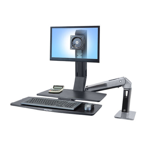 Ergotron WorkFit -A, Single LD @ Worksurface+