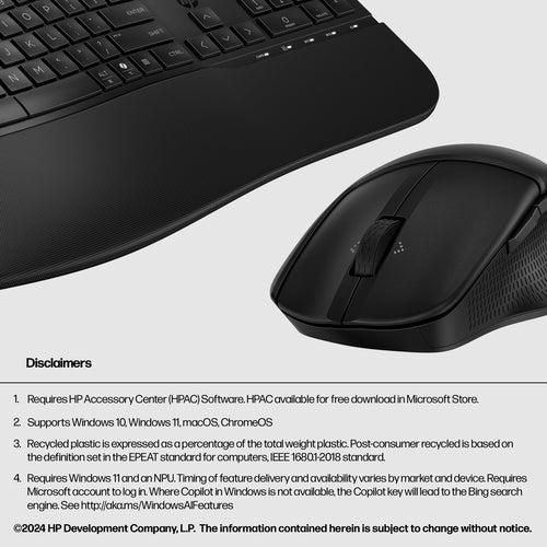 HP 685 Comfort Dual-Mode and Mouse Combo keyboard