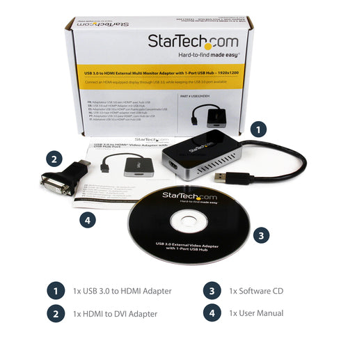 StarTech.com USB32HDEH USB graphics adapter