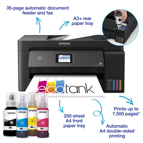 Epson ECOTANK ET-15000 17/30PPM A4/A3 USB 5.760X1.440DPI