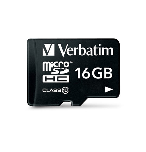 Verbatim Premium 16GB MicroSDHC Class 10 Speicherkarte – Schneller 10 MB/s Speicher