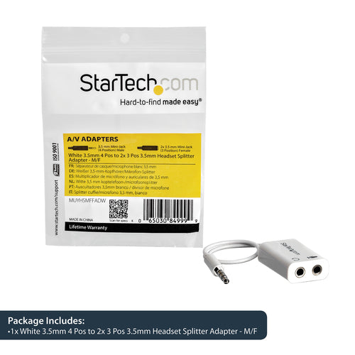 StarTech.com MUYHSMFFADW audio splitter