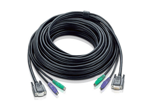 67ft PS/2 KVM Cable ATEN VGA 20m 2x6-pin Mini-DIN
