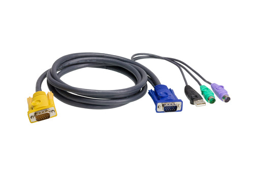 ATEN 2L-5302UP KVM Kabel - 1,8m PS/2 auf USB VGA - Flexible Konnektivität