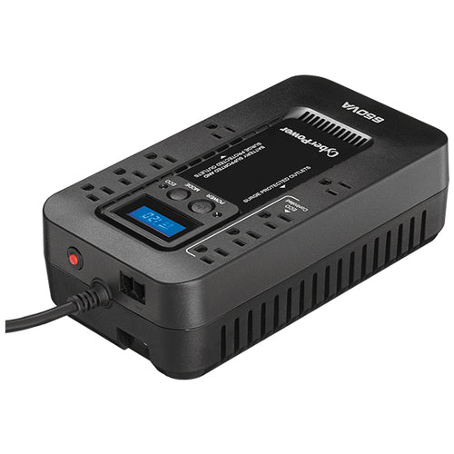Uninterruptible Power Supply CyberPower EC650LCD 0.65 kVA 390W Sine Wave Standby