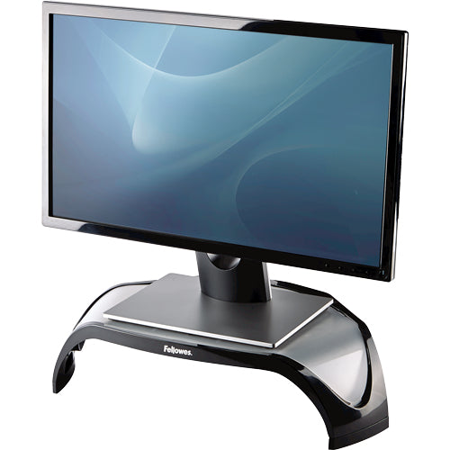 Fellowes Smart Suites Monitor Stand - Ergonomic Adjustable Riser - Max Weight 10KG - Black