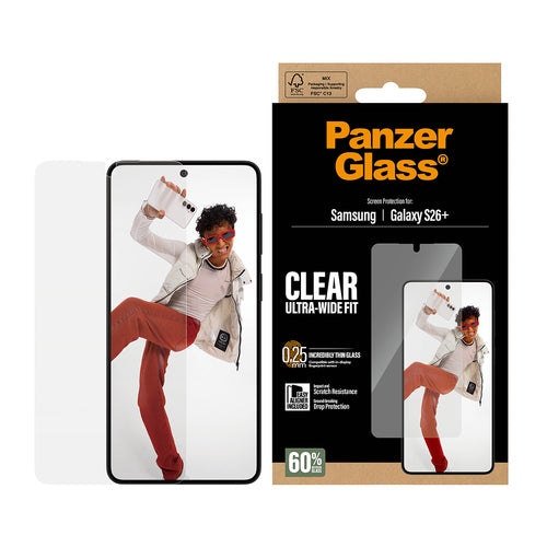 PanzerGlass ® Screen Protector Samsung Galaxy S26+ | Ultra-Wide Fit w. EasyAligner