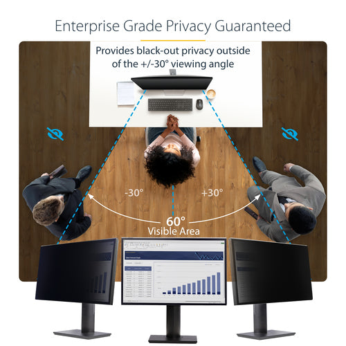 23.8 Inch Monitor Privacy Screen 16:9 Anti-Fingerprint Quick Install
