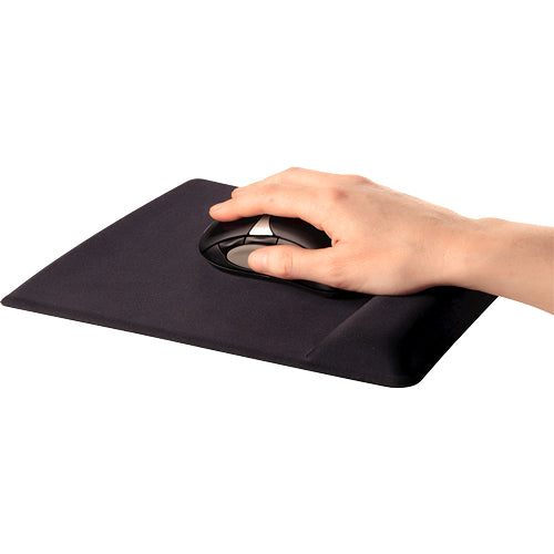 Ergonomisches Mauspad mit Handgelenkauflage, antibakteriellem Schutz und Memory-Schaum, Schwarz