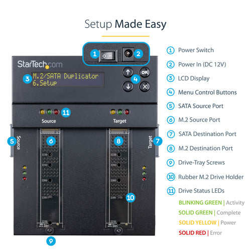 StarTech.com SM2DUPE11 media duplicator