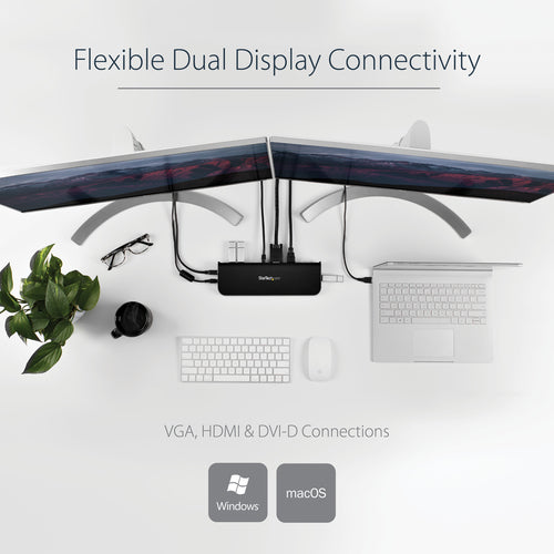 StarTech.com USB3SDOCKHDV laptop dock/port replicator