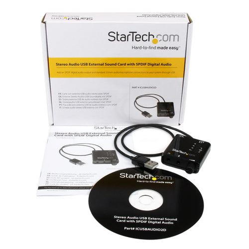 StarTech.com ICUSBAUDIO2D audio card
