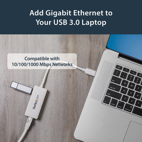 USB 3.0 to Gigabit Ethernet Adapter NIC Wired 5000 Mbit/s RJ-45