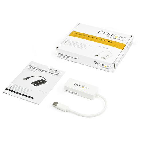 USB 3.0 to Gigabit Ethernet Adapter NIC Wired 5000 Mbit/s RJ-45