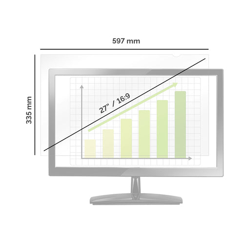 Monitor Privacy Filter Fellowes PrivaScreen 27-Inch Anti-Glare Frameless