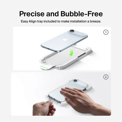 Belkin InvisiGlass Screen Protector for iPhone Air Anti-Bacterial Impact Resistant Transparent