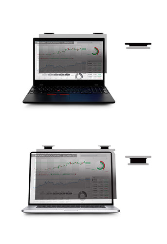 Urban Factory HINGEE PRIVACY FILTER FOR MONITOR 14P WITH 2 HINGES 16:10