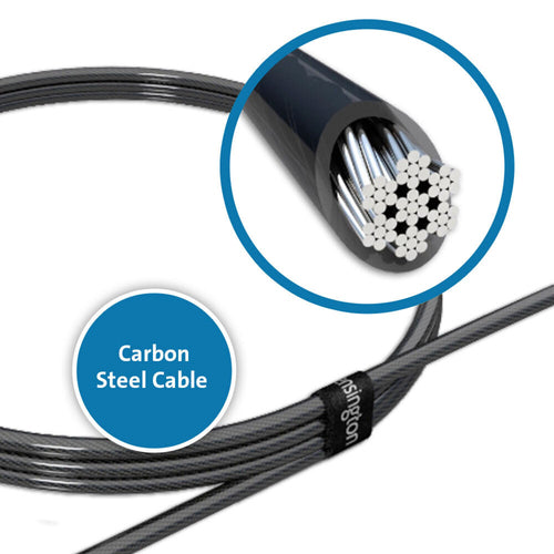 Cable Lock Kensington N17 Serialized Combination Lock 1.8m Carbon Steel for Wedge-Shaped Slots