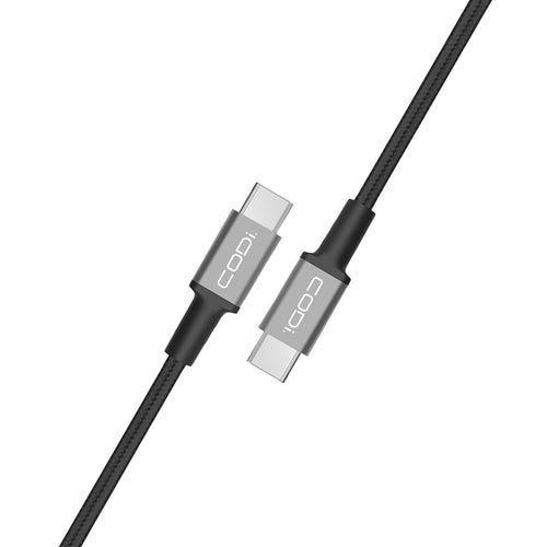 USB C Cable 0.9m CODi Black Grey High Speed