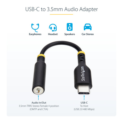USB-C auf 3,5-mm-Audioadapter 32-Bit-DAC-Kopfhörer-Dongle