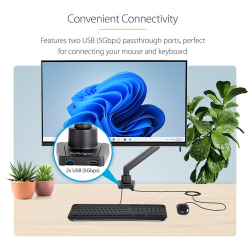 StarTech.com ARMSLIM2USB3 monitor mount / stand