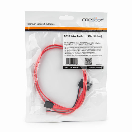 Rocstor Y10C869-RD SATA cable