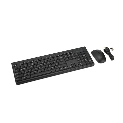 Kensington KM270 EQ Kabelloses Tastatur-Maus-Set – Schwarz – Bluetooth & RF – Wiederaufladbar