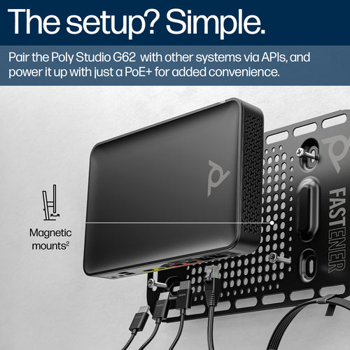 HP Poly Studio G62 With Mounting Plate Kit video conferencing system