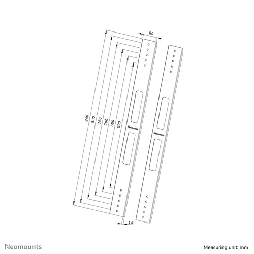 Neomounts AWL-250BL18 TV mount/stand